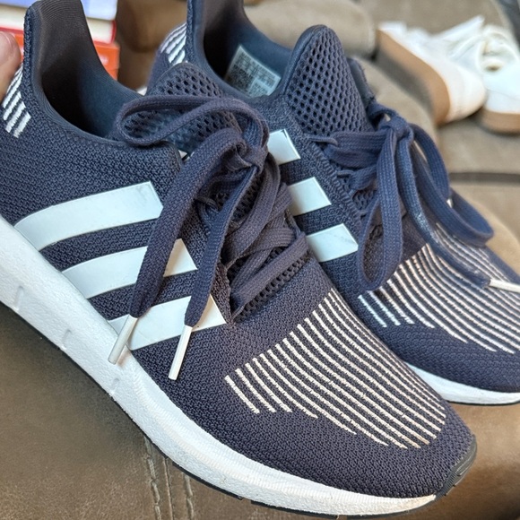 Adidas Blue and White Running Shoes - Picture 1 of 10